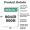 Signmission Boiler Room, 18 in W x Rectangle, Plastic OS-2PACK-EM-P-1824-V-10441 - alternate 6